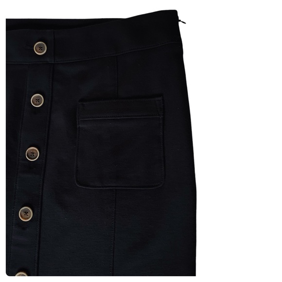 Banana Republic - Black Side Zip Pencil Skirt Size 10 - Picture 4 of 13